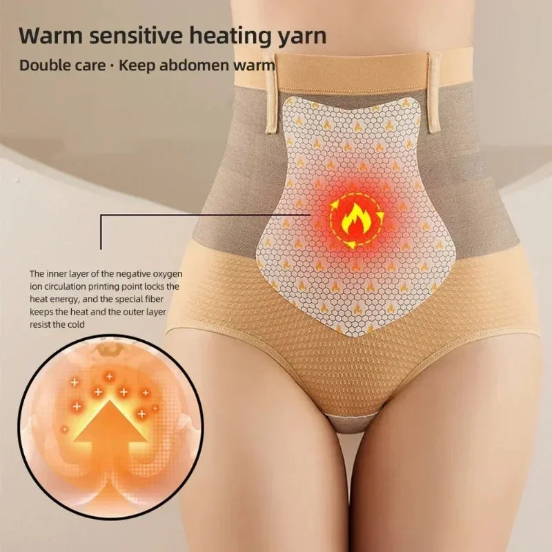Women's High Waist Belly Slimming Panties Body Shapers Waist Trainer Butt-lifting Non-trace Warm Underwear Hot Underpants