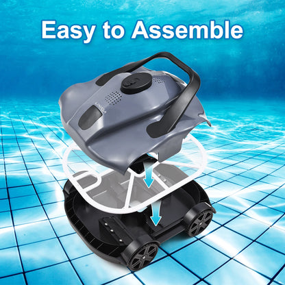 Cordless Pool Cleaner Robotic Pool Cleaner Automatic Robotic Pool Cleaner Cordless Robotic Pool Vacuum for In Ground Flat Pools