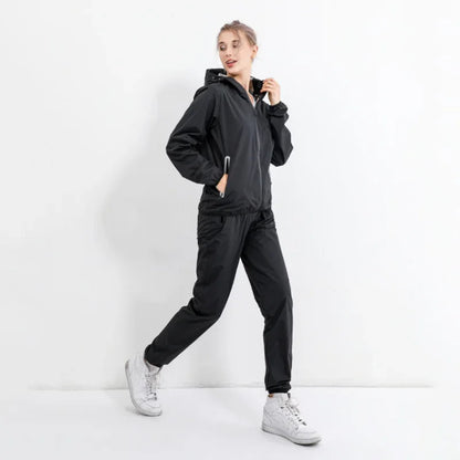 Profession Sauna Suit Men Boxing Training Waterproof Sportswear for Women Gym Clothing Full Body Sweating Suits for Weight Loss