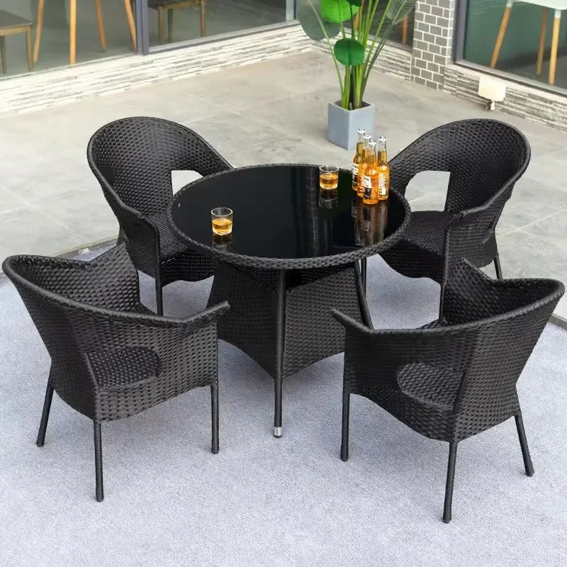 Conversation Dining Cafe Leisure Balcony Courtyard Garden Wicker Rattan Patio Outdoor Sofa Sets