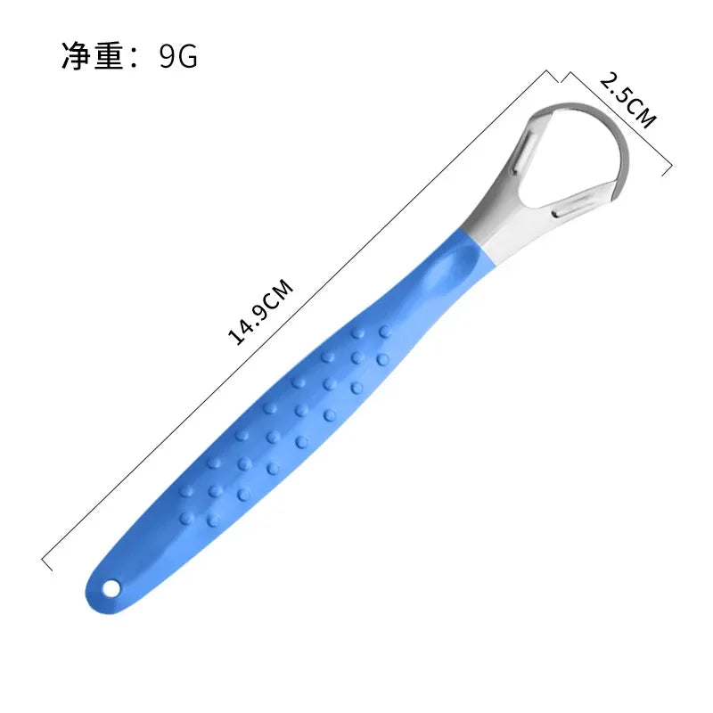 New Silicone Tongue Scraper Tongue Cleaner Remove Halitosis Tongue Coating Oral Care Scraping Brush Oral Care Tool