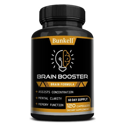 Brain Health Supplement - with Ginkgo Biloba, Vitamin B12, Help Improve Cognitive Function and Memory, Protect Nerve Cells