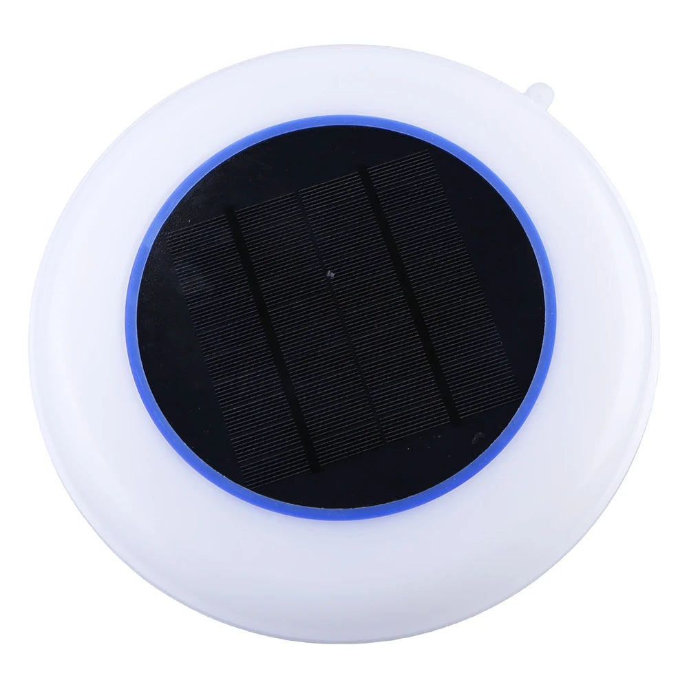 Solar Powered Pool Ionizer 7-Colored LED Night Light Copper Pool Ionizer Copper Pool Cleaner for Fresh & Salt Water Pools & Spas