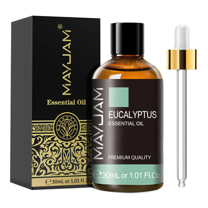MAYJAM 1PCS 30ML Aromatherapy Essential Oil Lavender Vanilla Jasmine Eucalyptus Peppermint Aroma Oil for Diffuser Candle Soap