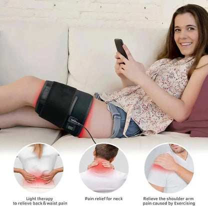 Infrared Light Therapy Pad for Body 72 LEDs Red Light Belt  Fatigue Deep Therapy for Back Knee Hands Feet Relief Pain Relief