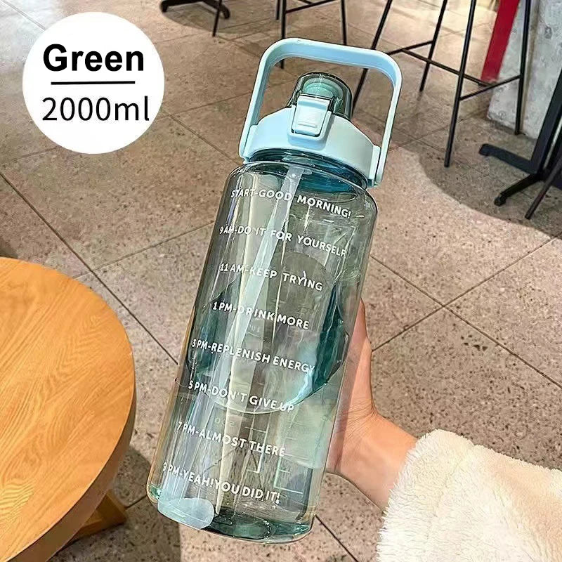 1 Liter Water Bottle Motivational Sport Water Bottle Leakproof Drinking Bottles Outdoor Travel Gym Fitness Jugs For Kitchen