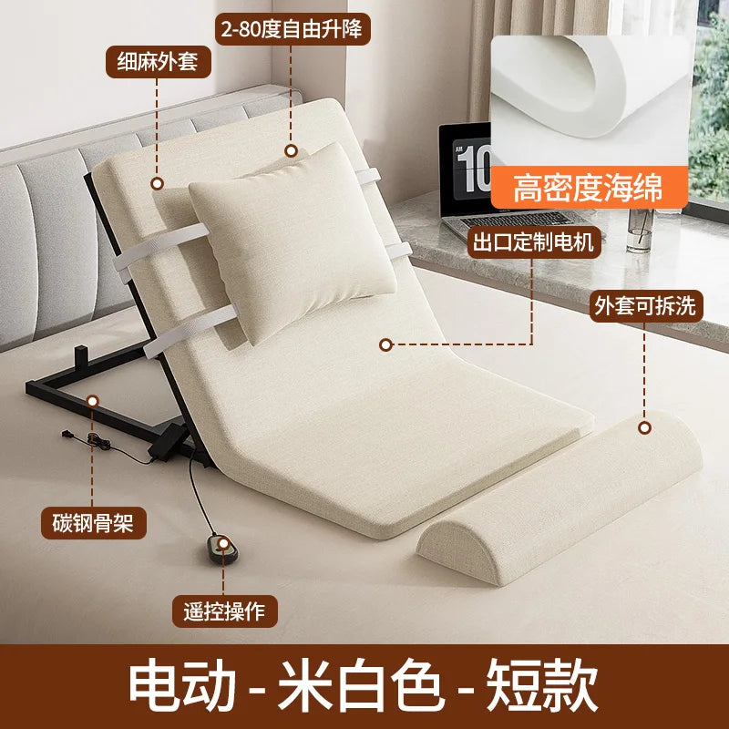 Elderly Electric Adjustable Bed - Home Hospital Use, 5-Position Lift Recliner, Remote Control, Back Massage, USB Charging