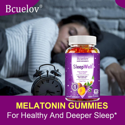 Melatonin Gummies, 3 Mg Melatonin Supplements for Sleep Support, Improve Mood, Antioxidant and Immune Regulation