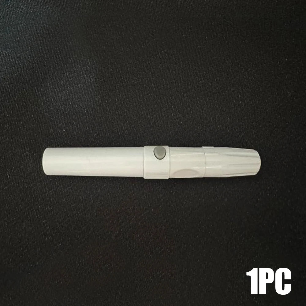 Lancet Pen Adjustable Depth Blood Sampling Glucose Test Pen for Diabetics Blood Collect 50pcs Lancing Device