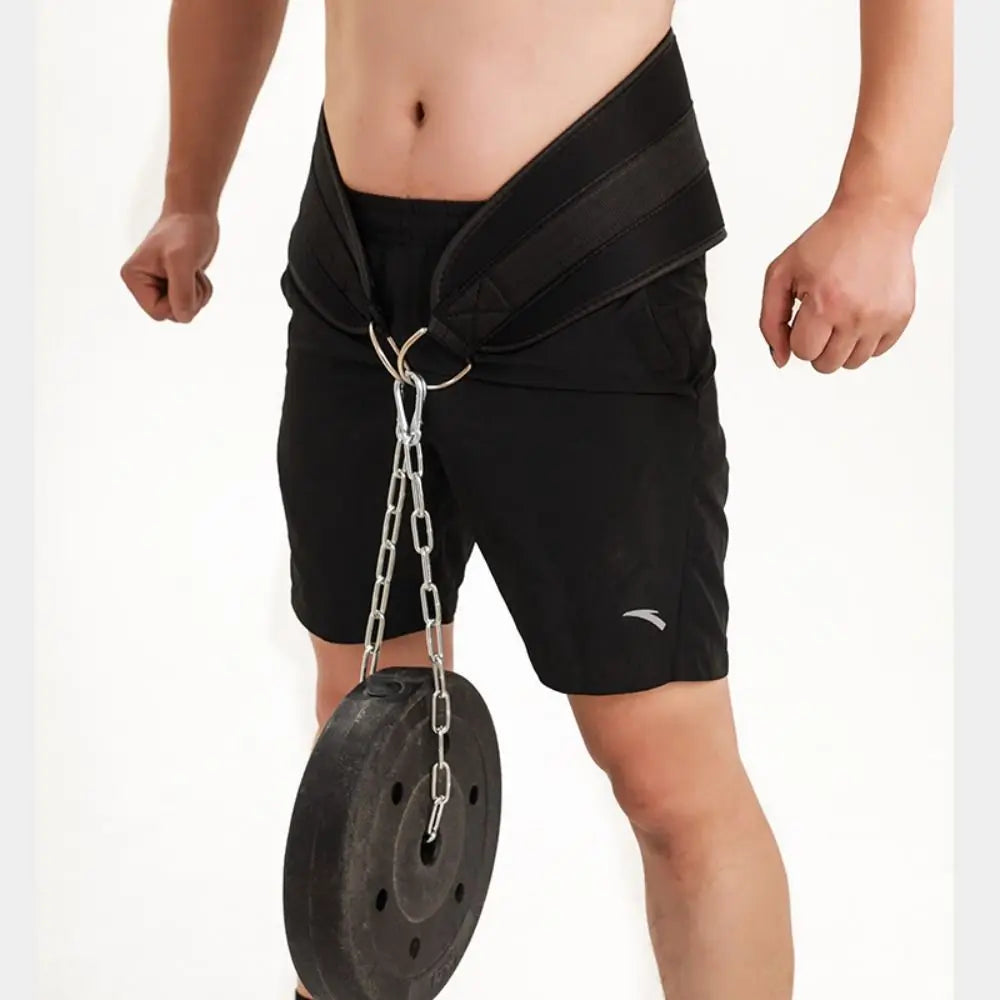Training Fitness With Chain Pull-up Belt Weight Lifting Workout Belt Weighted Dip Belt Fitness Equipment Dip Belt Weight Lifting