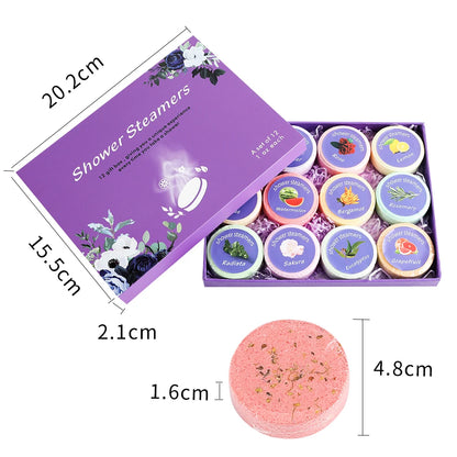 Shower Steamers Aromatherapy - Birthday Gifts for Women, 12 Pack Shower Bombs with Essential Oils. Gifts for Her, Self Care Spa