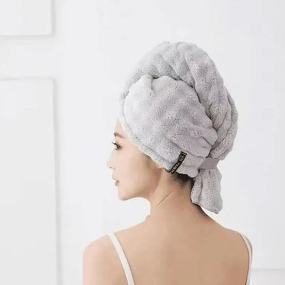 Ladies' Dry Hair Head Scarf, Thickened for Rapid Absorption and Quick Drying Cap