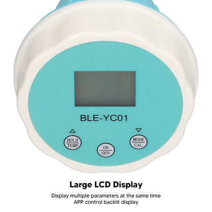 Bluetooth Pool Monitor  CL EC  ORP Temperature 6 in 1 Smart Pool Water Quality Tester Bluetooth Pool Monitor Smart  Meter