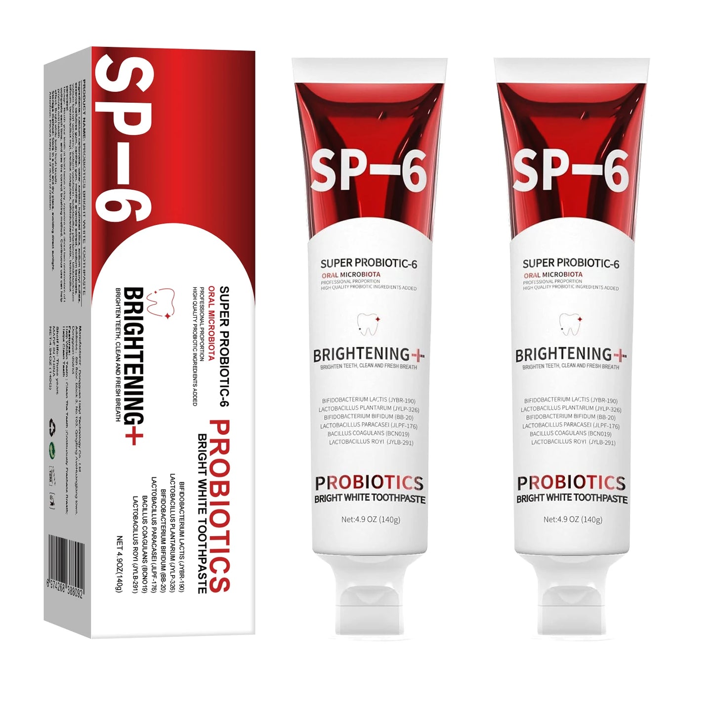 Probiotic SP-6 Toothpaste Whiten teeth Remove plaque Prevent tooth decay Oral cleansing Replenish beneficial bacteria