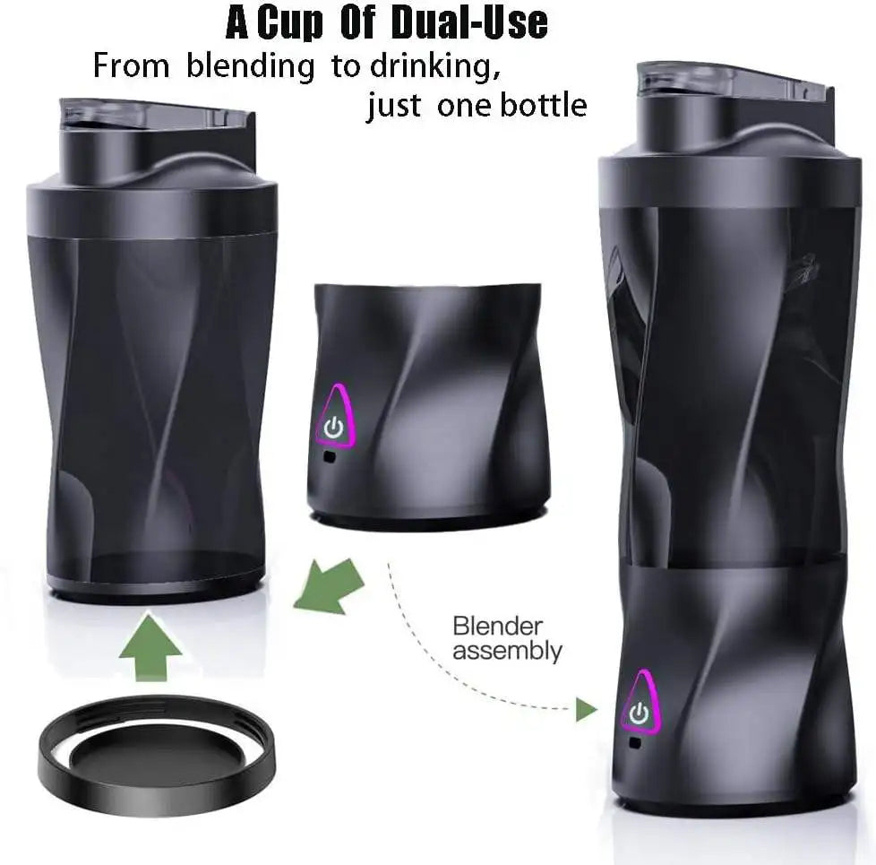 700ml Juicer Blender Cup 6000mAh Outdoor Mini Portable Fruit Blender 304 Stainless Steel Blade High Speed Smoothie Maker juicers