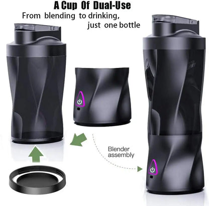 700ml Juicer Blender Cup 6000mAh Outdoor Mini Portable Fruit Blender 304 Stainless Steel Blade High Speed Smoothie Maker juicers