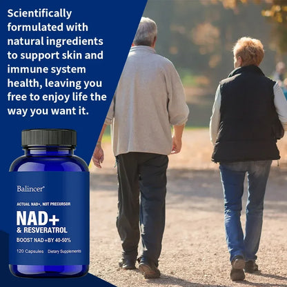 NAD Supplements - with Resveratrol,Support Cell Regeneration Natural Energy Focus and Memory,Anti-aging Capsules