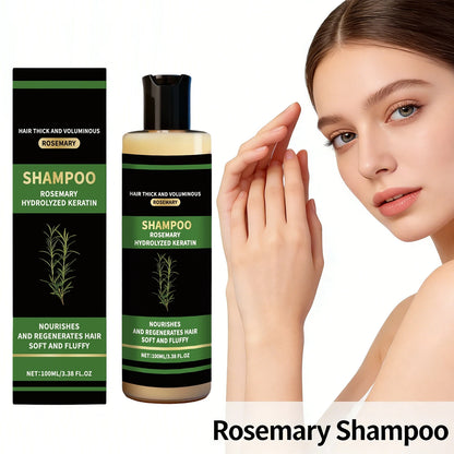 Rosemary Shampoo Hydrolyzed Keratin Shampoo Hair Thick Voluminous Oil Control Reduce Hair Breakage Damaged Repair Hair Care