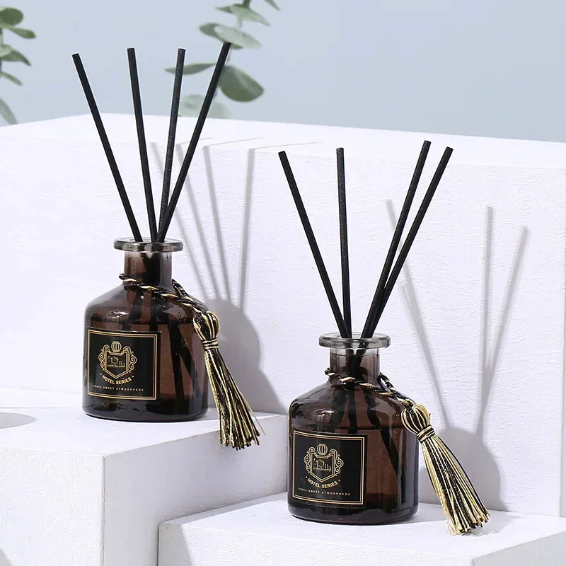 50ml Natural Aromatherapy Set Including 4 Black Vine Volatile Sticks Aromatherapy For Home Bedroom Bathroom Air Freshener Gift B
