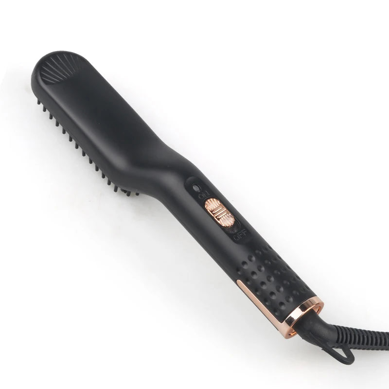 Electric Beard Heated Brush Kit Hair Straightener Straightening Men Quick Styler  Beard Comb Electric Comb For Hair