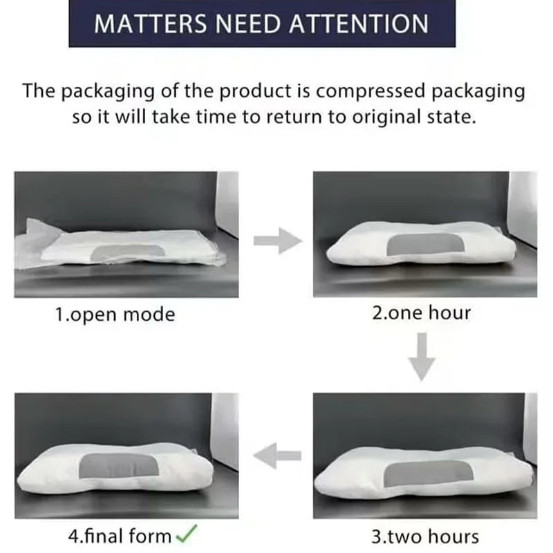 Bedding Sleep Pillow Neck Pillow with Elasticity and Non Collapse Soft Neck Protection Sleeping Pillow Neck comfort