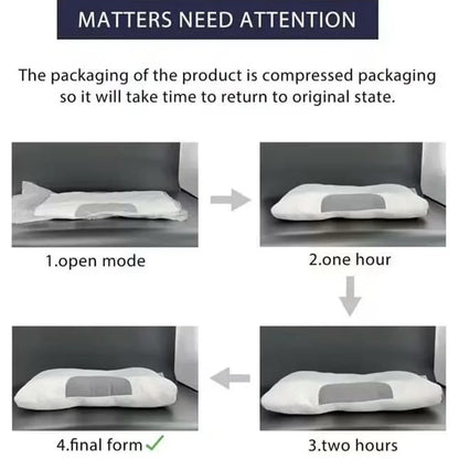 Bedding Sleep Pillow Neck Pillow with Elasticity and Non Collapse Soft Neck Protection Sleeping Pillow Neck comfort