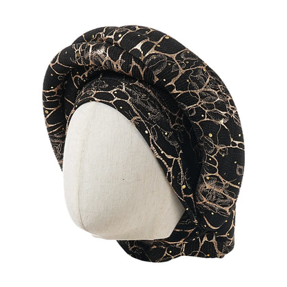 Bonnet For Women Cap Turban Folded Bud Exquisite Headscarf Casual Comfortable Fashion Versatile Warm Cross Hat Edge Wrinkle Lace