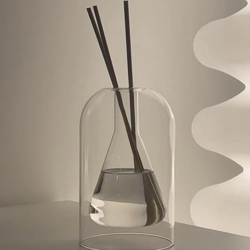Z. Aromatherapy Diffuser Bottle Glass Essential Oil With Diffusers Sticks Storage Containers Transaprent Modern Home Decorations