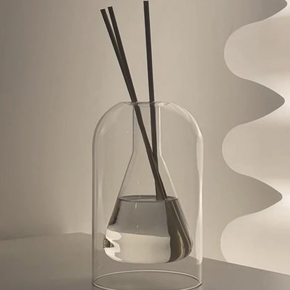 Z. Aromatherapy Diffuser Bottle Glass Essential Oil With Diffusers Sticks Storage Containers Transaprent Modern Home Decorations
