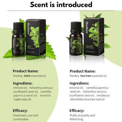 10ML Lavender Rose Lemon Olive Eucalyptus Orange Rosemaxy Wormwood Ginger Green tea Oil