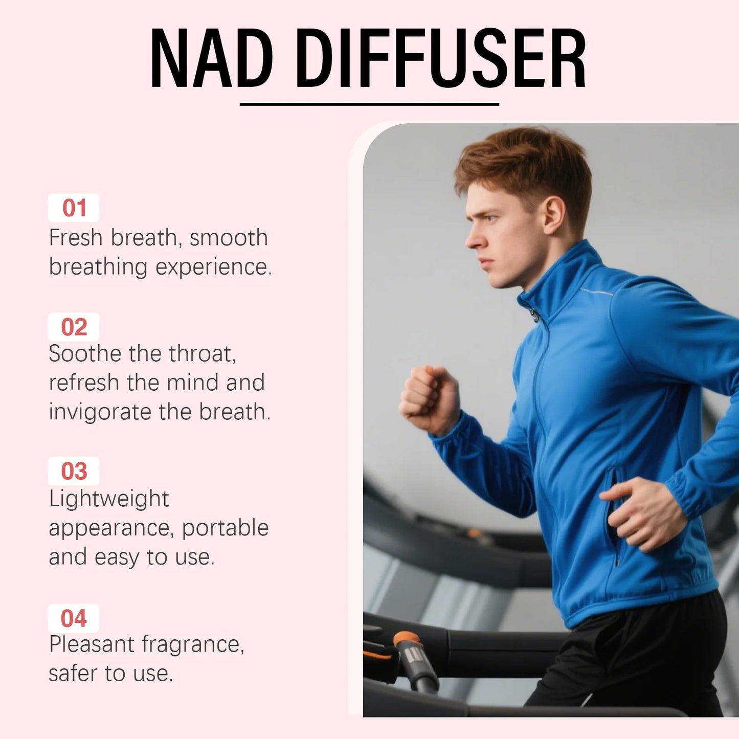 Herbal Energy Stick Nad+ Diffuser Enhance Focus Improve Vitality Boost Immunity Fatigue Relief Smooth Breathing Relax Energy Pen