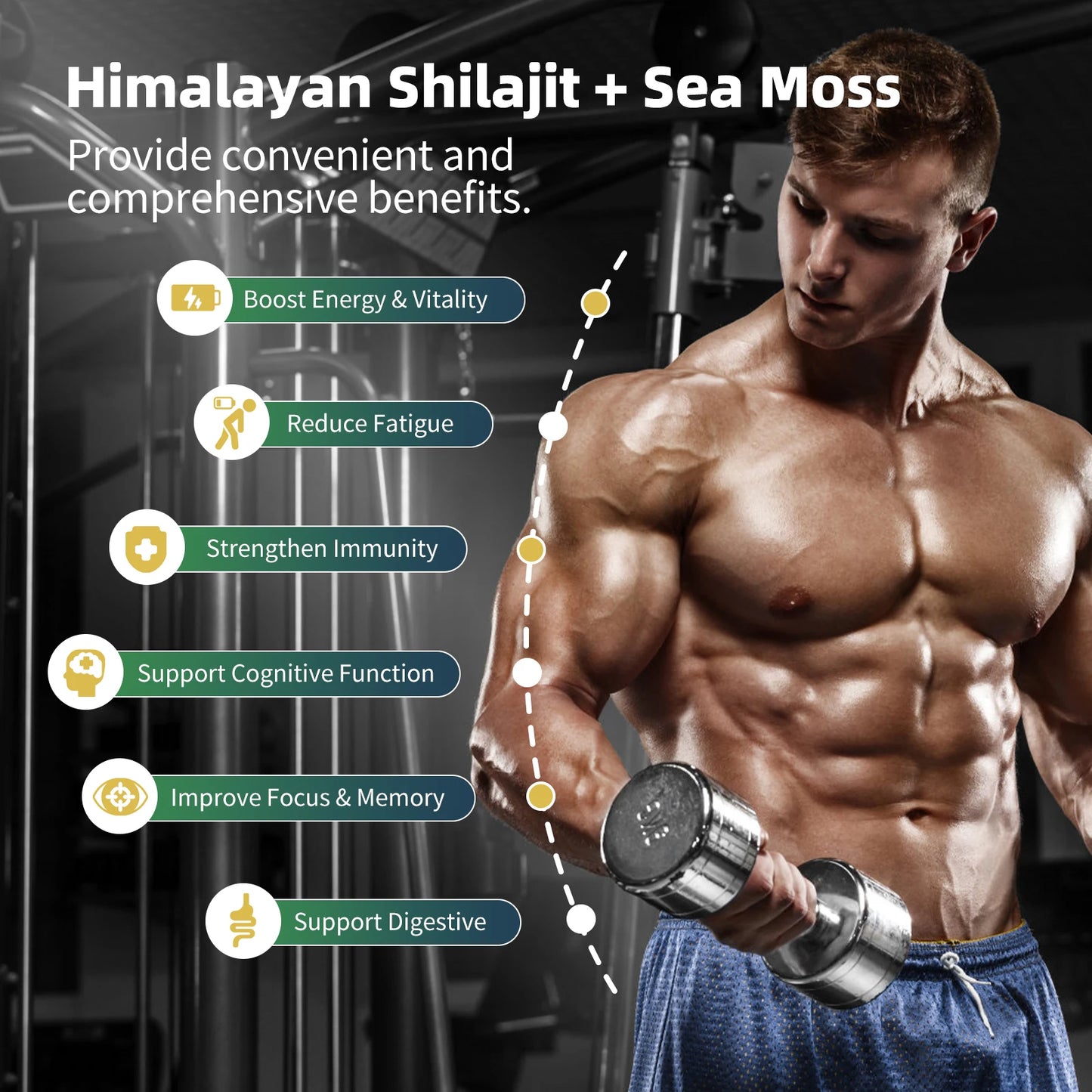BBEEAAUU Seamoss and Shilajit Multi in 1 Supplement with Black Seed,Ashwagandha,Burdock Energy, Antioxidants and Immune Support
