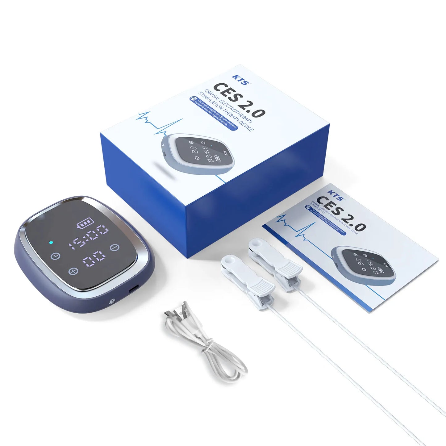 Sleep Aid Device CES Stimulation Therapy 600mAh Rechargeable Ear Clip Type Relieve Anxiety Mitigation Fast Sleep Instrument