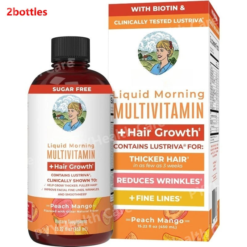 Liquid Multivitamin with Biotin and Vitamin B Complex Supports Healthy Hair & Skin Formula Daily Beauty Nutrition