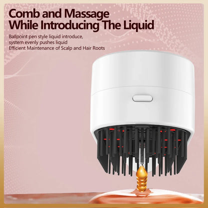 LED Infrared Comb Scalp Massager Red Light Therapy Hair Growth Anti Hair Loss Laser Brush - Stimulating Hair Regrowth Scalp Care