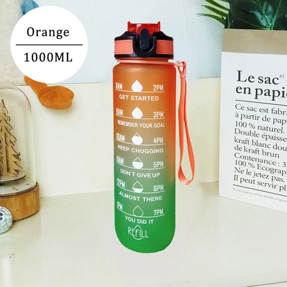 1 Liter Water Bottle Motivational Sport Water Bottle Leakproof Drinking Bottles Outdoor Travel Gym Fitness Jugs For Kitchen
