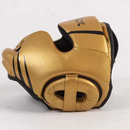 Boxing Headgear Black MMA Training Adjustable Padded Karate Muay Thai Headgear Kickboxing Sparring Martial Arts Karate Taekwondo