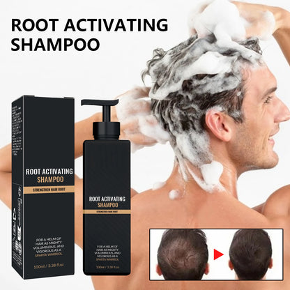 Hair Growth Shampoo for Men Strengthen Scalp Nourishing Anti Hair Loss Moisturizing Repairing Non-greasy Oil Control Clean 100ml