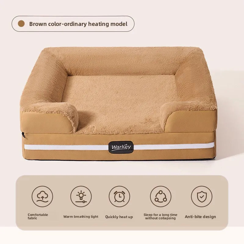 Heated Pet Bed Mat, Constant Temperature Washable Warming Pad, Safe Energy-Saving Cushion For Cats And Dogs