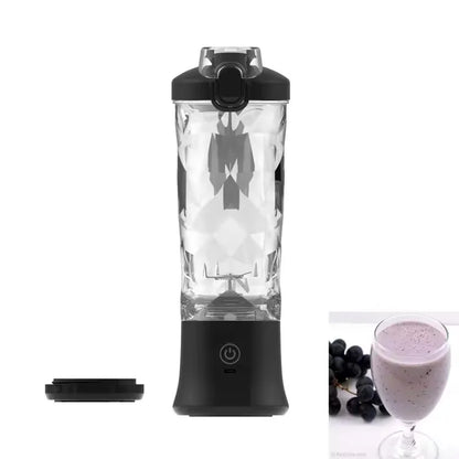 600ml USB rechargeable portable smoothie blender, mini personal fresh juice blender, electric smoothie juicing tool