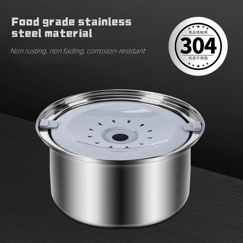 2L,3L Pet Floating Bowl Stainless Steel Non-Wetting Mouth Water Dispenser Portable Water Drinker Pet Supplies for Dog Cat