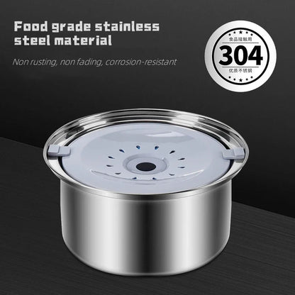 2L,3L Pet Floating Bowl Stainless Steel Non-Wetting Mouth Water Dispenser Portable Water Drinker Pet Supplies for Dog Cat