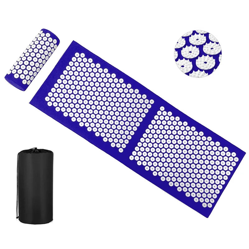 Yoga Acupuncture Pad Acupoint Massage Fitness Pilates Finger Pressure Sponge Foot Massage Pads Stress Relief for Neck Back Pain
