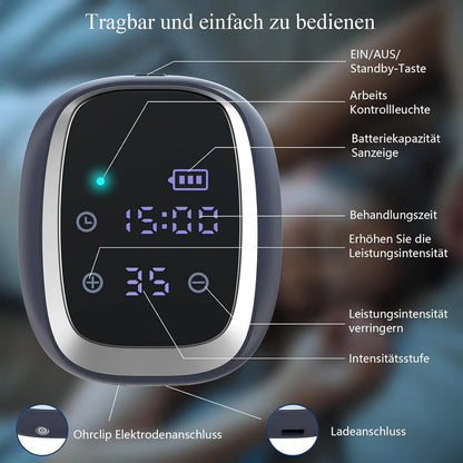 Sleep Aid Device CES Stimulation Therapy 600mAh Rechargeable Ear Clip Type Relieve Anxiety Mitigation Fast Sleep Instrument