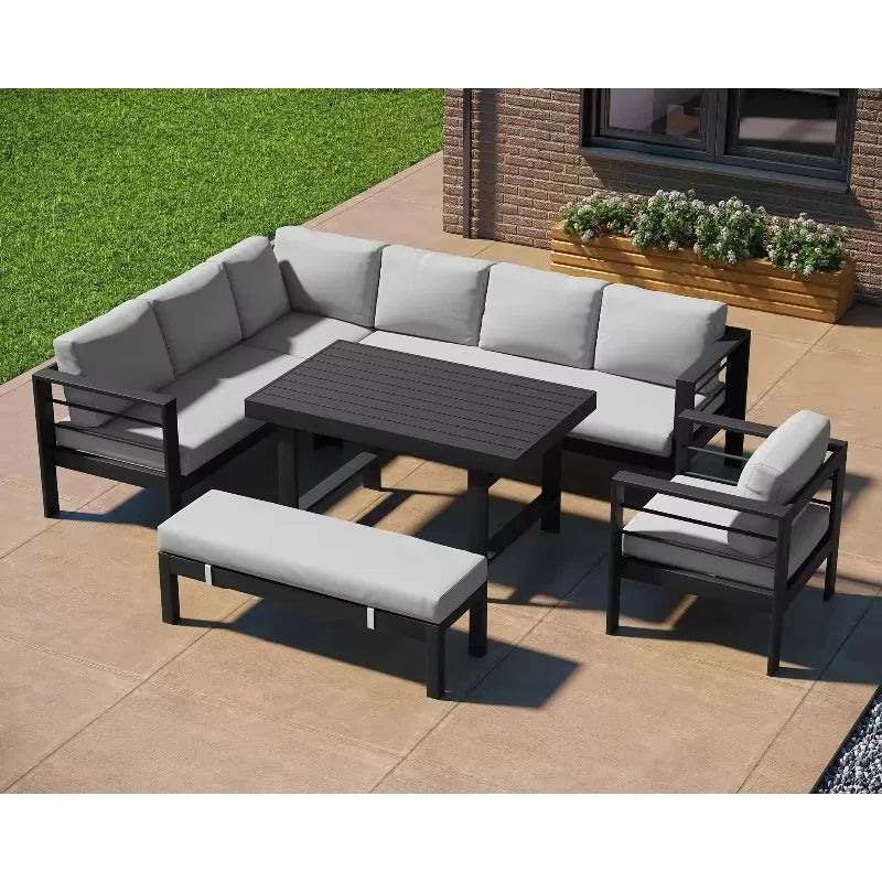 Patio Furniture Outdoor Sofa Set Outdoor Furniture Aluminum Garden Sets Balcony Furniture Sofa Set