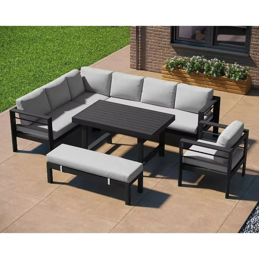 Patio Furniture Outdoor Sofa Set Outdoor Furniture Aluminum Garden Sets Balcony Furniture Sofa Set