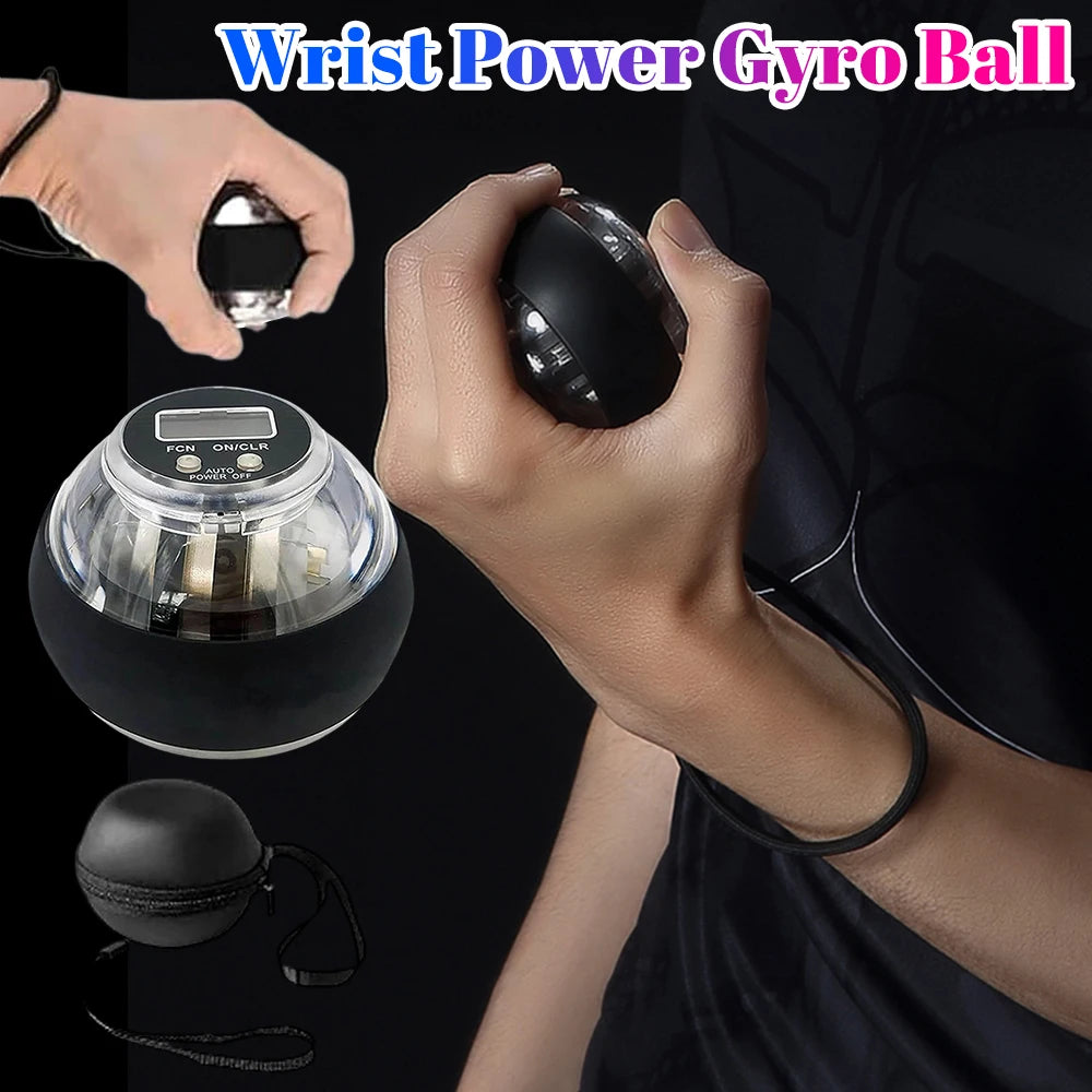 Powerball Forearm Exerciser Gyroscope Power Ball Gyro Wrist Booster Trainer Muscle Fitness Equipment Arm Hand Exercise Home Gym