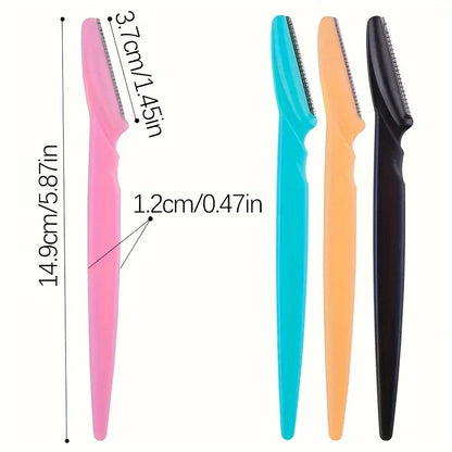 3/5/6/12/24Pcs Multifunction Eyebrow Razor Kit - Precise Trimming, Shaping,Facial Hair Removal Tool with Easy Grip Handle