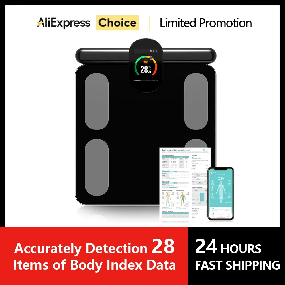Body Composition Analyzer Professional Personal Weight Loss Fitness Scale Smart Body Fat Scale 8 Electrodes Bioimpedance Scales