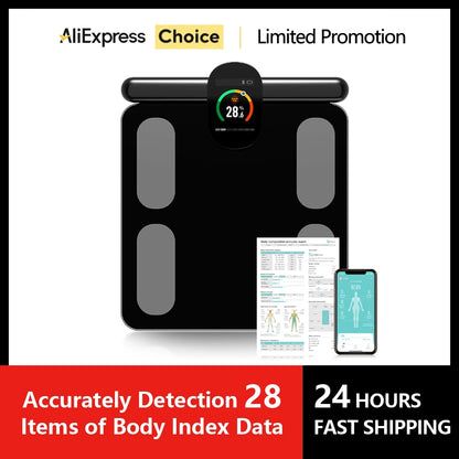 Body Composition Analyzer Professional Personal Weight Loss Fitness Scale Smart Body Fat Scale 8 Electrodes Bioimpedance Scales